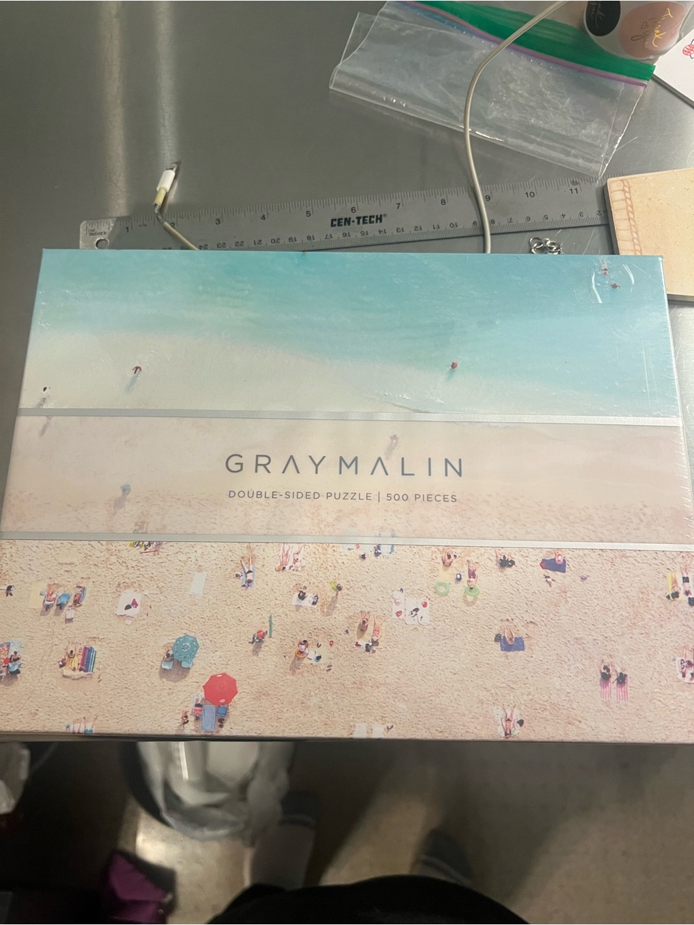 Gray Marlin Never Opened Double Sided Puzzle